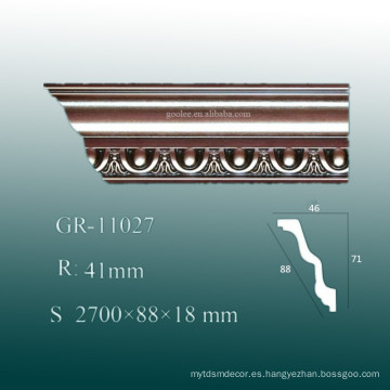 Moldura decorativa económica de la PU de la PU en el techo